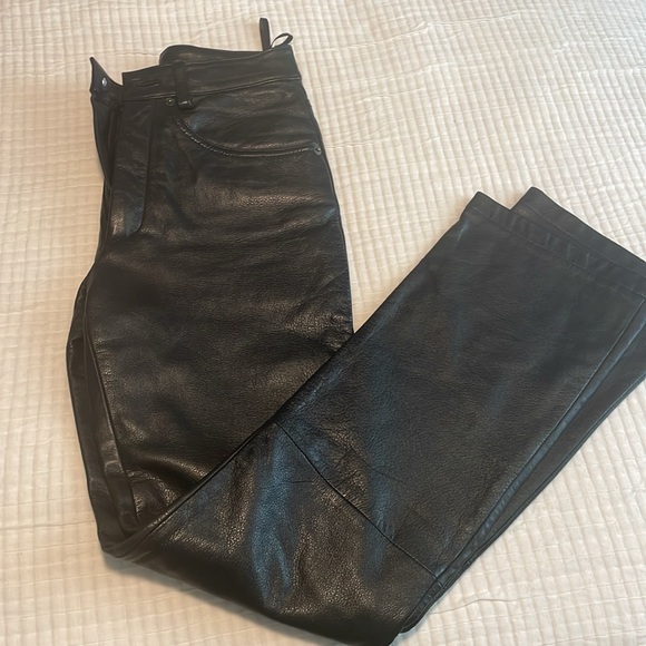 Vintage Maxima Wilsons leather bootcut pants - Picture 1 of 5